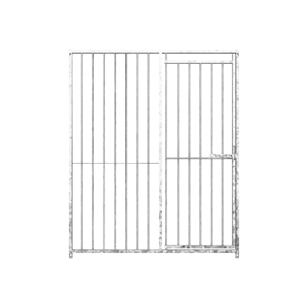 1.5 x 1.84m DOOR - Heavy-duty Galvanized Dog Run Panel - 8cm Gap