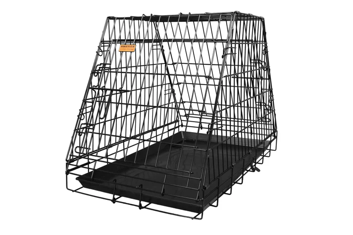 Dog Crate - 2-Door Car Crate with Escape Hatch - Half Boot Pyramid (Various Sizes)