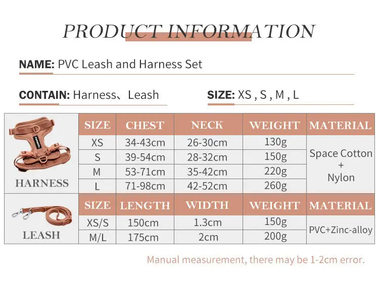 Premium Dog Harness and Lead Set