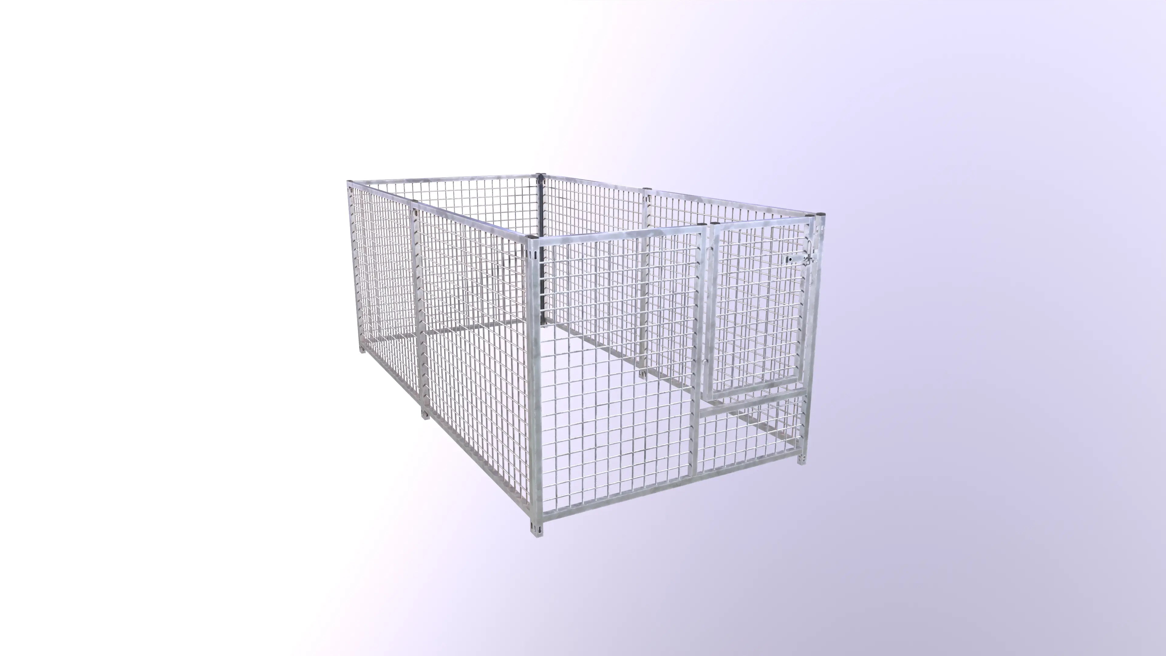 Galvanised Puppy Pen  2.4m x 1.2m Doghealth