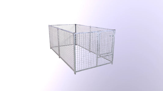 Galvanised Puppy Pen  2.4m x 1.2m Doghealth