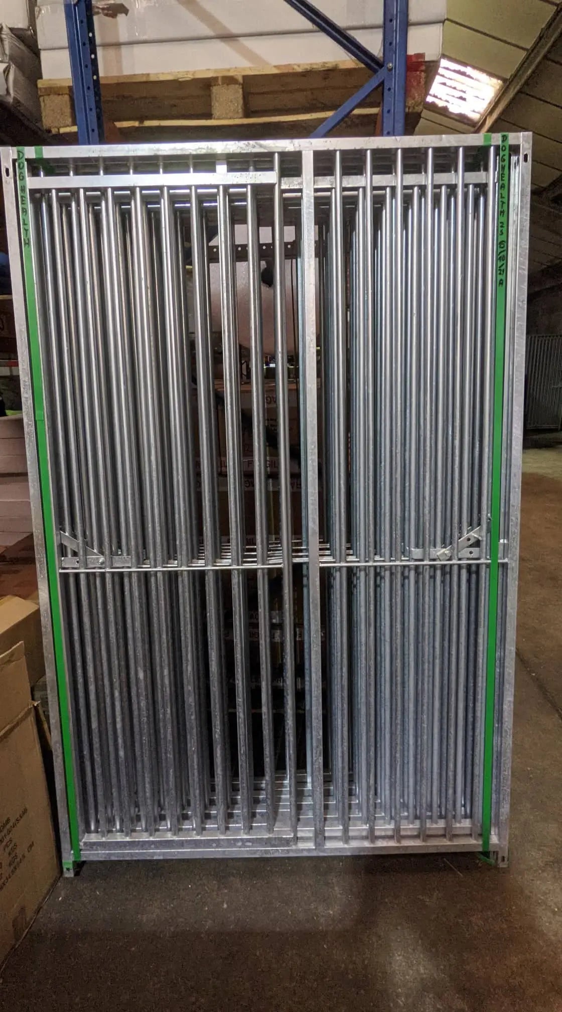 Limited stock 1.2m x 1.84m DOOR - Heavy duty Premium Galvanized - 5cm Gap Panels Doghealth