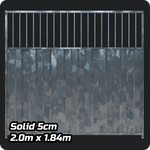 2m x 1.84m 5cm Gap 3/4 Solid Galvanised Dog Run Panel Doghealth