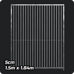 1.5m x 1.84m - Heavy duty Premium Galvanized - 5cm Gap Panels Doghealth