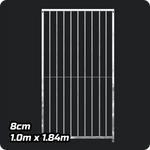1.0m x 1.84m - Heavy duty Premium Galvanized - 8cm Gap Panels Doghealth