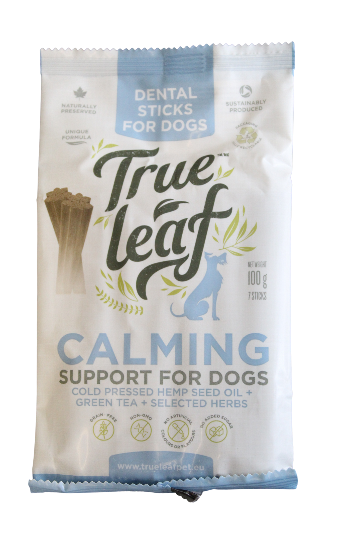 True Leaf Calming Dog Dental Sticks