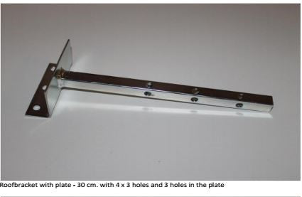 adjustable roof support with plate