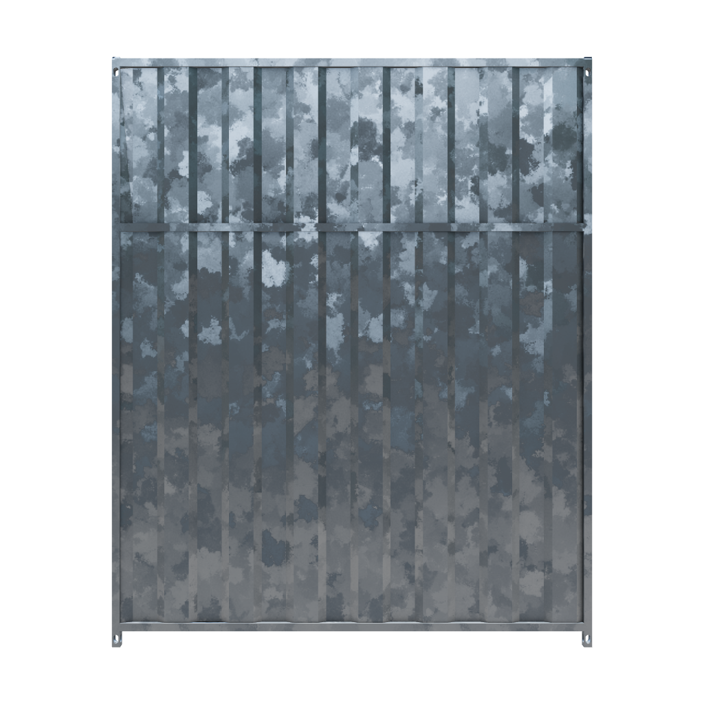 Dog Run Panel 1.5 x 1.84m - Full Solid  - Heavy-Duty Galvanised