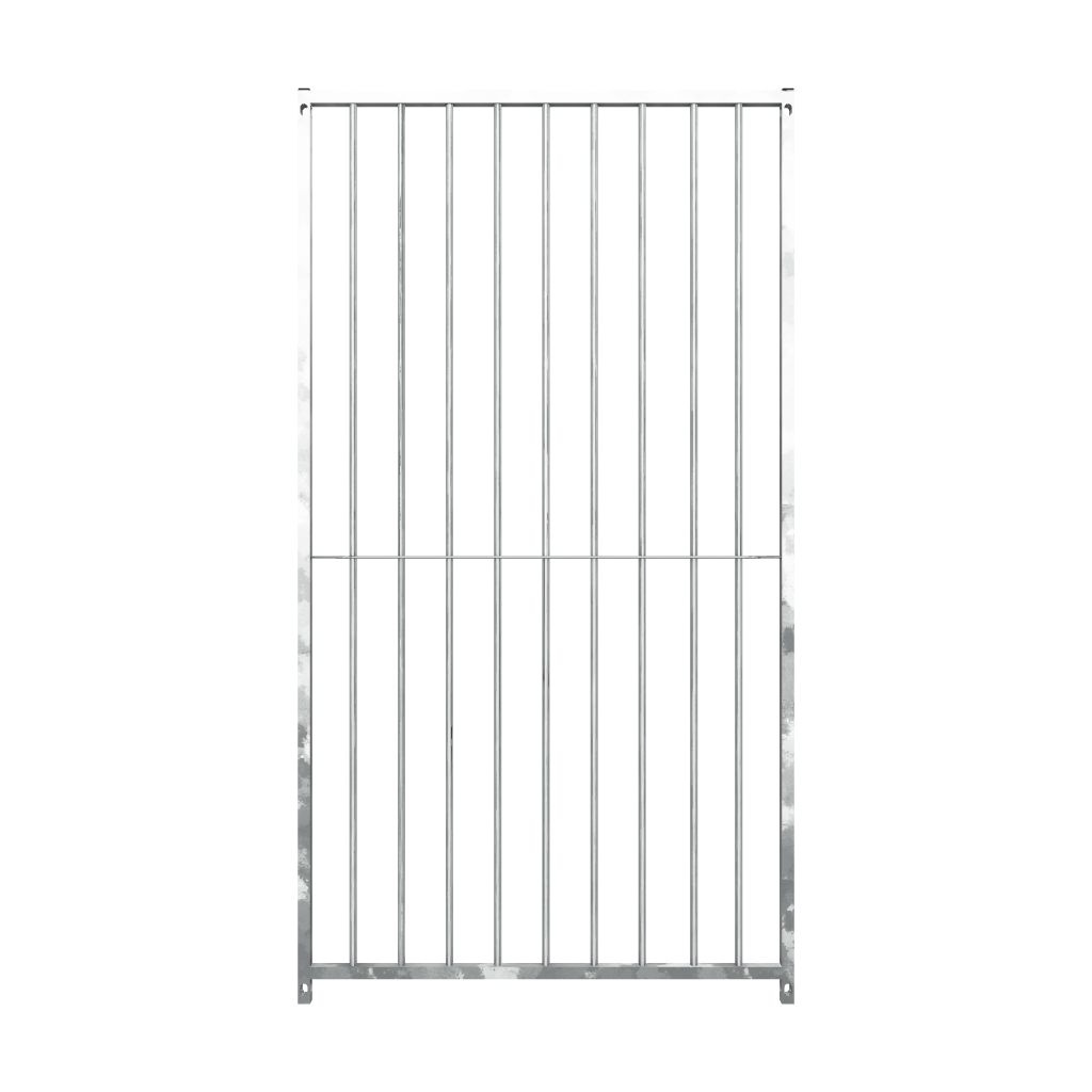1.0 x 1.84m - Heavy-duty Galvanised Dog Run Panel - 8cm Gap