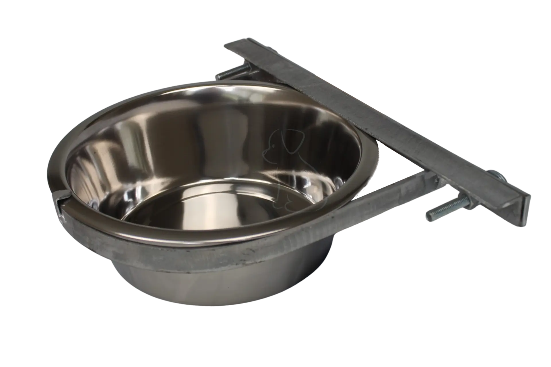 Galvanized sales dog bowl