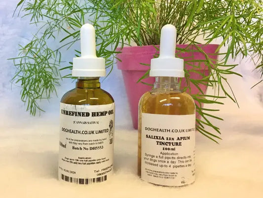 Pain Care Pack Save 25% Hemp Oil & Salixia Doghealth