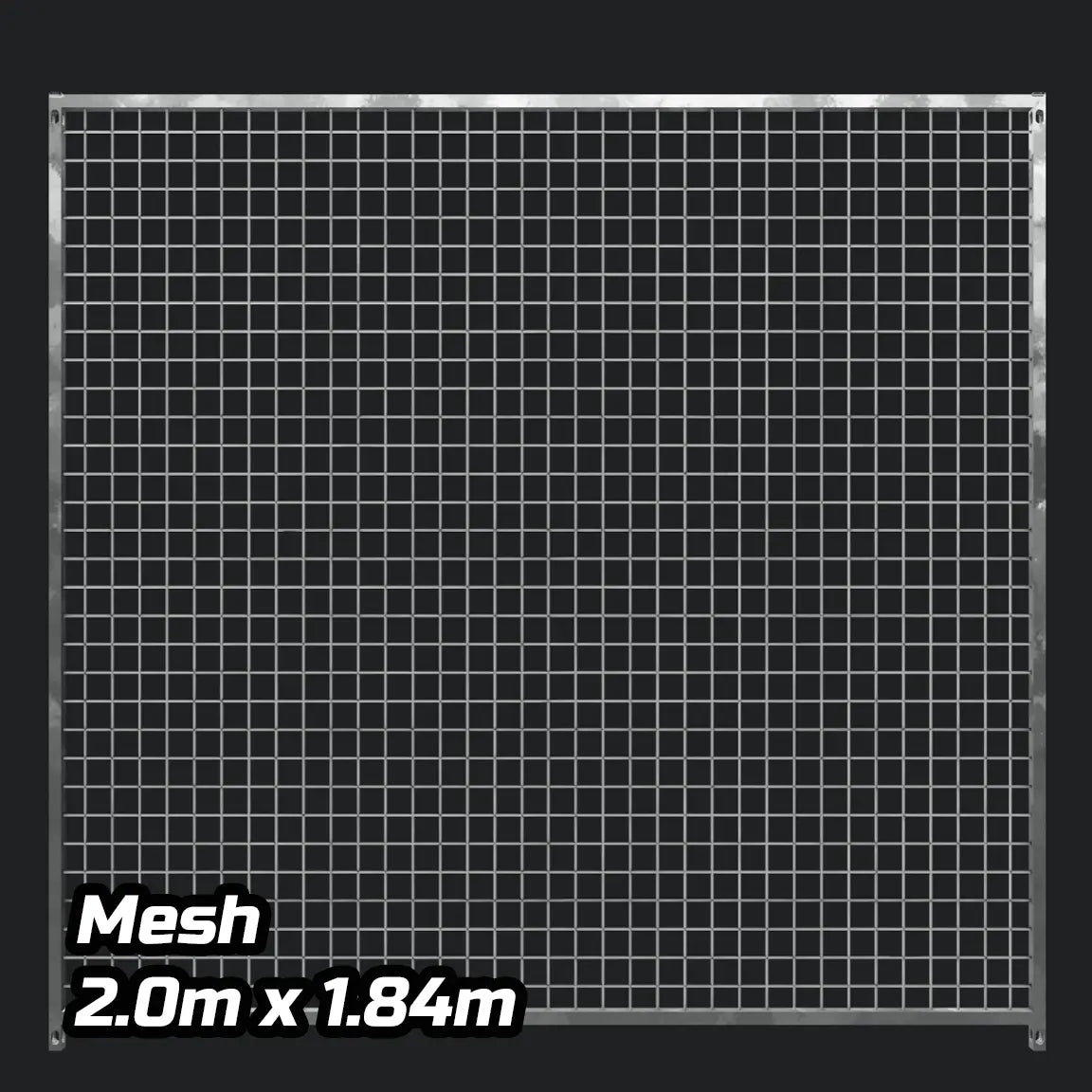 2.0m x 1.84m - Heavy duty Premium Galvanized - Mesh panels Doghealth