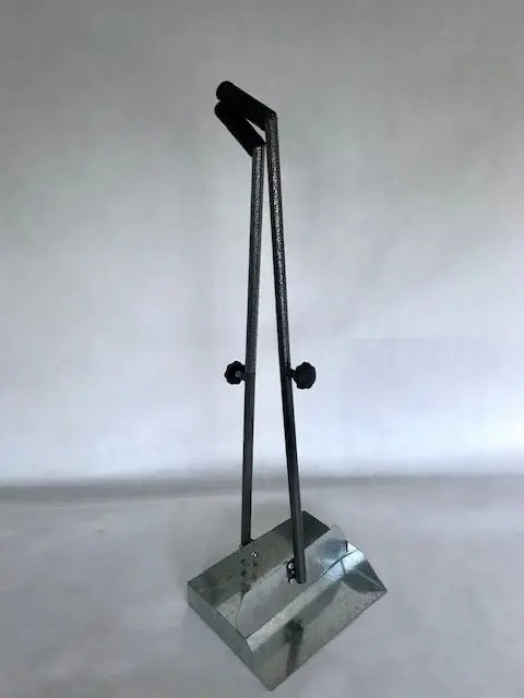 Long Handled Galvanised Poop Scooper.